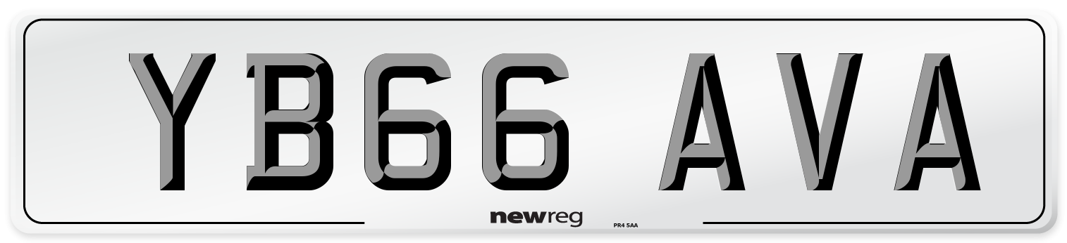 YB66 AVA Number Plate from New Reg